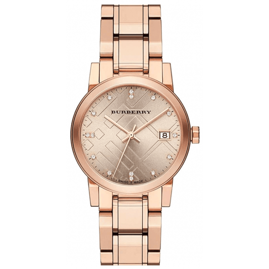 Burberry's Diamond Check Stamped Women's Watch