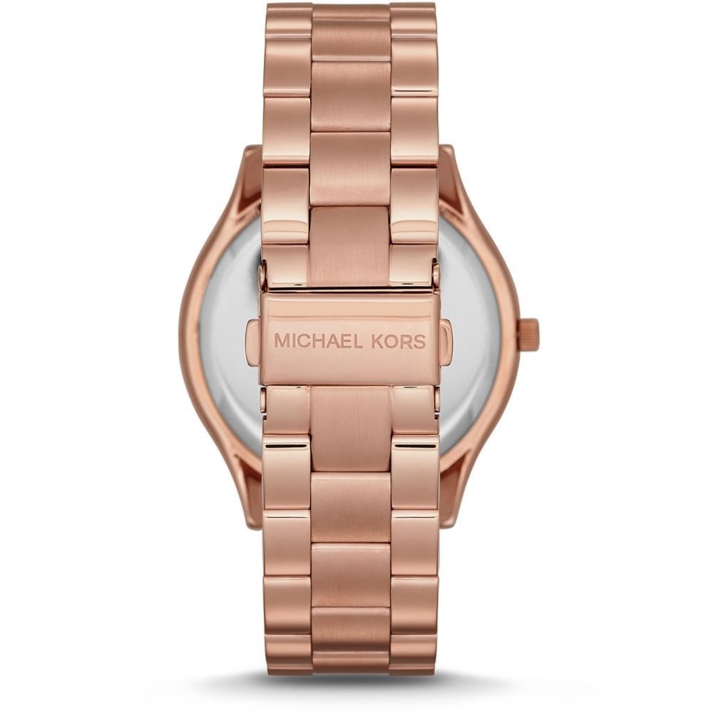 Michael Kors Slim Runway Rose Gold Tone Women's Watch MK3197